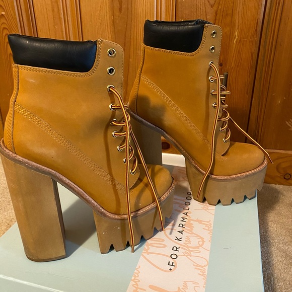 Jeffrey Campbell HBIC Wheat platform Boot - Picture 5 of 10